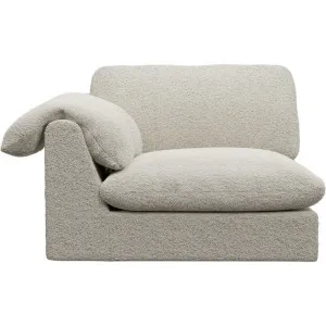 Ludlow Boucle Ivory Left Arm Facing Chair Module by James Lane, a Sofas for sale on Style Sourcebook
