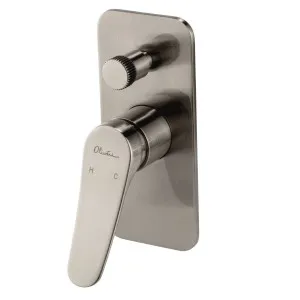 Oliveri Verona Wall Mixer With Diverter - Brushed Nickel VA304502BN by Oliveri, a Showers for sale on Style Sourcebook