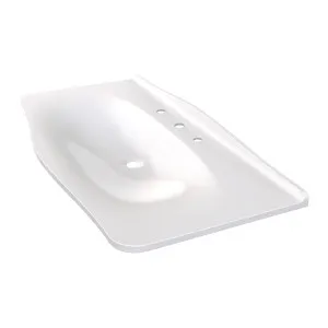 Victoria + Albert Mandello 114 Solo Inset Basin with 3 Tap Holes - Gloss White DBMAN3TH114IO by Victoria + Albert, a Basins for sale on Style Sourcebook