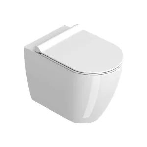 Catalano Sfera 54 Newflush Floor Mount Toilet amd Slim Seat Gloss White 1VPS54RN00 by Catalano, a Toilets & Bidets for sale on Style Sourcebook