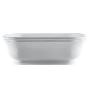 Claybrook Devonshire 1800 Freestanding Bath with Overflow - Dover White H45113-DW-01-HH by Claybrook, a Bathtubs for sale on Style Sourcebook