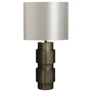 CTO Lighting Ring Table Light - Bronze with Dove Grey Silk RINTAOBZ by CTO Lighting, a Lighting for sale on Style Sourcebook