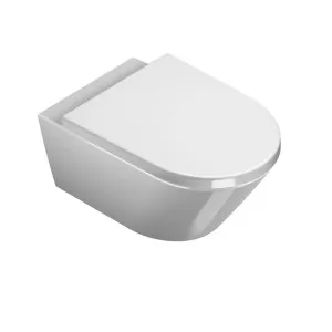Catalano Zero 55 Newflush Wall Hung Toilet and Seat 1VS55NR00-S by Catalano, a Toilets & Bidets for sale on Style Sourcebook