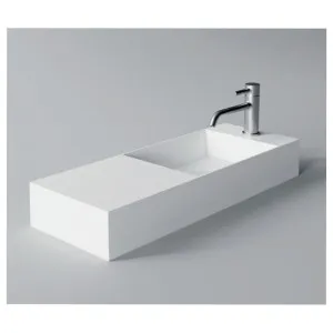 Studio Bagno Spy 75 Bench or Wall Basin with No Tap Hole - Gloss White SPY75-0 SPY750 by Studio Bagno, a Basins for sale on Style Sourcebook