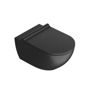 Catalano Sfera 54 Newflush Wall Hung Toilet and Seat Matt Black 1VSF54RNS by Catalano, a Toilets & Bidets for sale on Style Sourcebook