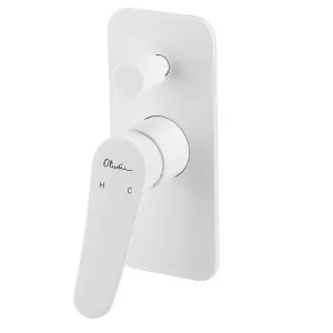 Oliveri Verona Wall Mixer With Diverter - White VA304507WH by Oliveri, a Showers for sale on Style Sourcebook
