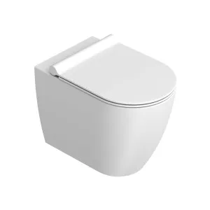 Catalano Sfera 54 Newflush Floor Mount Toilet and Slim Seat Matte White 1VPS54RNBM by Catalano, a Toilets & Bidets for sale on Style Sourcebook