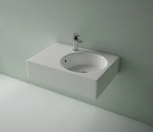Studio Bagno Edge MK2 Round Right Bench or Wall Basin with No Tap Hole - Gloss White EDGEMK2RR-0 EDGEMK2RR0 by Studio Bagno, a Basins for sale on Style Sourcebook