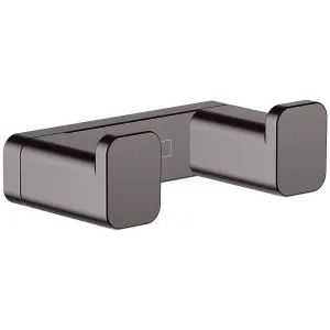 Hansgrohe Addstoris Double Hook Brushed Black Chrome 41755340 by Hansgrohe, a Bathroom Accessories for sale on Style Sourcebook