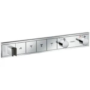 Hansgrohe RainSelect Thermostat for 4 Functions with Integrated Shower Holder - Chrome 15357000 by Hansgrohe, a Showers for sale on Style Sourcebook