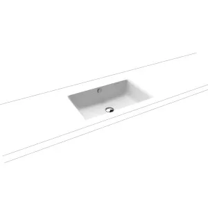 Kaldewei Puro 600mm Undercounter Washbasin with Overflow - Matte White 01-3160-0711 by Kaldewei, a Basins for sale on Style Sourcebook