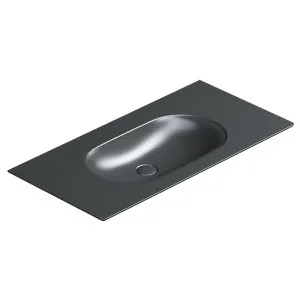 Catalano Horizon 100x50 Wall Hung Basin - Matte Black 1100HZNS-Z3442 by Catalano, a Basins for sale on Style Sourcebook