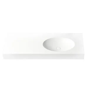 Claybrook Luna 1200 Vanity Right Basin - Dover White H47225E-DW-01-HH by Claybrook, a Vanities for sale on Style Sourcebook