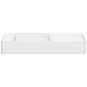 Omvivo MOD Compact 700 Wall Hung Basin 0TH Matte White MOVSS700LHB-0TH by Omvivo, a Basins for sale on Style Sourcebook