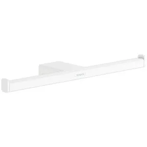 Hansgrohe Addstoris Double Roll Holder Matte White 41748700 by Hansgrohe, a Bathroom Accessories for sale on Style Sourcebook