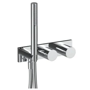 Fantini Milano Wall Shower Diverter Mixer with Handshower - Chrome 3102E584B-2200D184 by Fantini, a Showers for sale on Style Sourcebook
