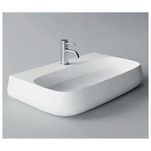 Studio Bagno Nur 75 Bench or Wall Basin with No Tap Hole - Gloss White NUR75 by Studio Bagno, a Basins for sale on Style Sourcebook