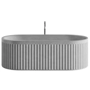 Meek Doric Pill Bath without Overflow - Grey DORBAT-PIL-GRE-NO by Meek, a Bathtubs for sale on Style Sourcebook