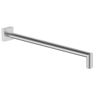 Fantini Soho 495 Wall Shower Arm with Square Backplate - Brushed Stainless Steel 86938039F by Fantini, a Showers for sale on Style Sourcebook