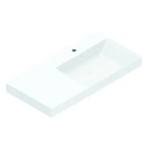 Catalano Zero 100 Right Wall Hung Basin with 1 Taphole - Gloss White 0121031001-905610X2 by Catalano, a Basins for sale on Style Sourcebook
