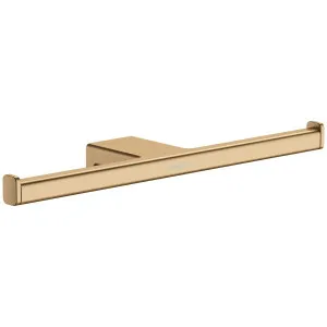 Hansgrohe Addstoris Double Roll Holder Brushed Bronze 41748140 by Hansgrohe, a Bathroom Accessories for sale on Style Sourcebook