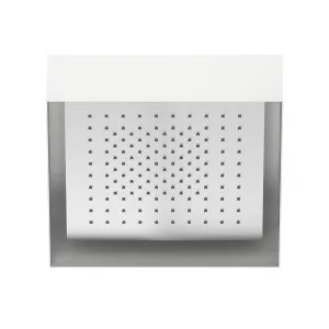 Fantini Acquafit Square Ceiling Shower with Frame & Dream Light - Brushed - Stainless Steel 7993K001 by Fantini, a Showers for sale on Style Sourcebook