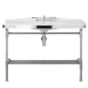 Victoria + Albert Metallo 114 Washstand with 3 Tap Holes MET1143THPC by Victoria + Albert, a Vanities for sale on Style Sourcebook