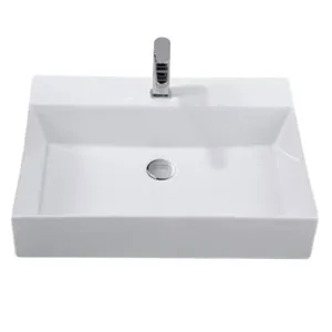 Studio Bagno Shard 60 Bench or Wall Basin with No Tap Hole - Gloss White SHA60-0 SHA60/0 by Studio Bagno, a Basins for sale on Style Sourcebook
