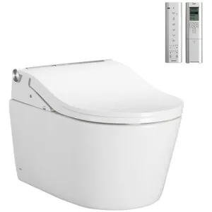 Toto RW Wall Hung Toilet with Auto Flush & Washlet (Without Flush Plate) CW542EME5-TCF802C2 by TOTO, a Toilets & Bidets for sale on Style Sourcebook