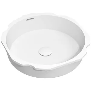 Omvivo Sub Round 400 Undermount Basin - Matte White SUB-ROU400 by Omvivo, a Basins for sale on Style Sourcebook