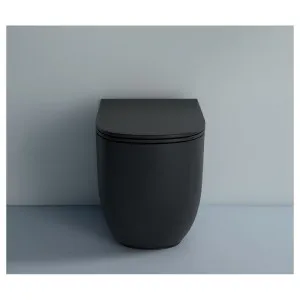 Studio Bagno Milady Wall Faced Package with Expert Evo Mechanical Cistern - Matte Black MB-MIL002002MC by Studio Bagno, a Toilets & Bidets for sale on Style Sourcebook