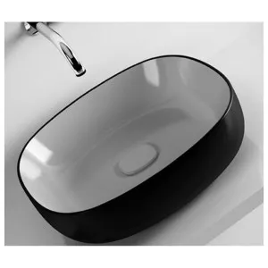 Studio Bagno Metamorfosi 2 Bench Basin - Black and White MET42040BN by Studio Bagno, a Basins for sale on Style Sourcebook