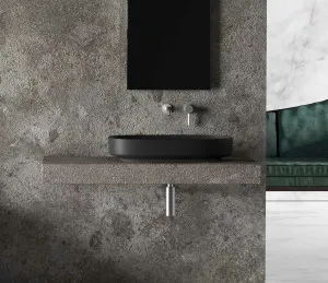 Studio Bagno Form Oval Bench Basin - Matte Black FRM65-MB by Studio Bagno, a Basins for sale on Style Sourcebook