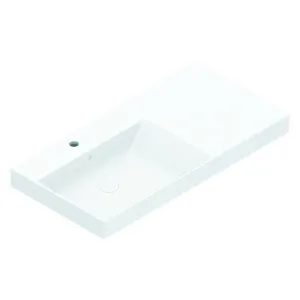 Catalano Zero 100 Left Wall Hung Basin with No Taphole - Gloss White 0121040001-905610X2 by Catalano, a Basins for sale on Style Sourcebook