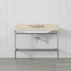 Victoria + Albert Milos 113 Biscuit Washstand 1T VA012-1-113BT by Victoria + Albert, a Vanities for sale on Style Sourcebook