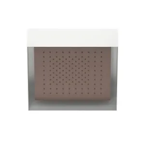 Fantini Acquafit Square Ceiling Shower with Frame & Dream Light - Matte Copper PVD 79P9K001 by Fantini, a Showers for sale on Style Sourcebook
