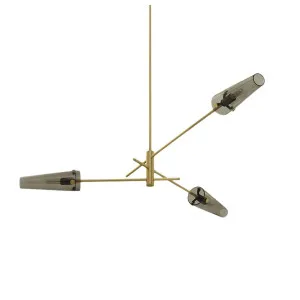 CTO Lighting Axis Small Three Pendant Light - Satin Brass AXIPESSBSG by CTO Lighting, a Lighting for sale on Style Sourcebook