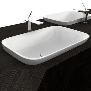 Studio Bagno Soul 3 Inset Basin with No Tap Hole - Gloss White SOL11 by Studio Bagno, a Basins for sale on Style Sourcebook