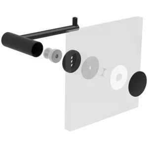 Rogerseller Tonic Accessory Through Glass Fixing - Matte Black 343501TG11 by Rogerseller, a Bathroom Accessories for sale on Style Sourcebook