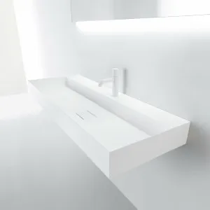 Falper Matt White Quattro Zero Basin with Rear Countertop 1200mm - 652923 by Falper, a Basins for sale on Style Sourcebook