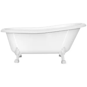 Victoria + Albert Roxburgh Clawfoot Freestanding Bath - Gloss White with White Feet ROXNSWNOFTROXWH by Victoria + Albert, a Bathtubs for sale on Style Sourcebook