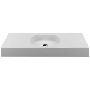 Omvivo Arki 1200 Wall Hung or Countertop Basin 0TH Matte White ARVSS1200C0TH by Omvivo, a Basins for sale on Style Sourcebook