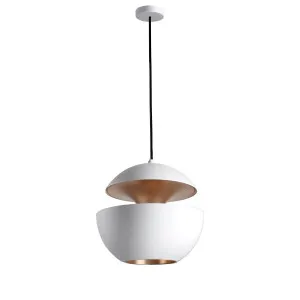 DCW Editions Here Comes The Sun 250 Pendant Light - White and Copper HCS250WHCOP by DCW Editions, a Lighting for sale on Style Sourcebook