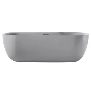 Claybrook Skye 1700 Freestanding Bath with Overflow - Fog H33103-FO-01-II by Claybrook, a Bathtubs for sale on Style Sourcebook