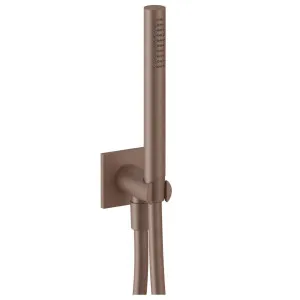 Fantini Soho FIT Hand Shower on Union with Square Backplate - Matte Copper PVD 86P98116F by Fantini, a Showers for sale on Style Sourcebook
