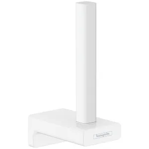 Hansgrohe Addstoris Spare Roll Holder Matte White 41756700 by Hansgrohe, a Bathroom Accessories for sale on Style Sourcebook