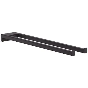 Hansgrohe AddStoris Twin Handle Bath Towel Holder Matte Black 41770670 by Hansgrohe, a Bathroom Accessories for sale on Style Sourcebook