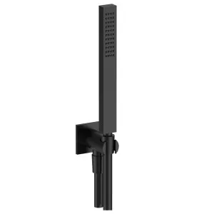 Fantini Soho Slim Hand Shower on Union with Square Backplate - Matte Black 86138021F by Fantini, a Showers for sale on Style Sourcebook
