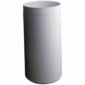 Omvivo Mono Basin With Pedestal Matte White MPANDMVSA by Omvivo, a Basins for sale on Style Sourcebook