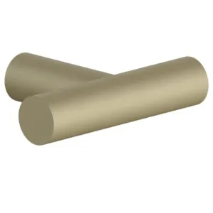 Fantini Young Double Robe Hook - Matte British Gold PVD 96P67608 by Fantini, a Bathroom Accessories for sale on Style Sourcebook